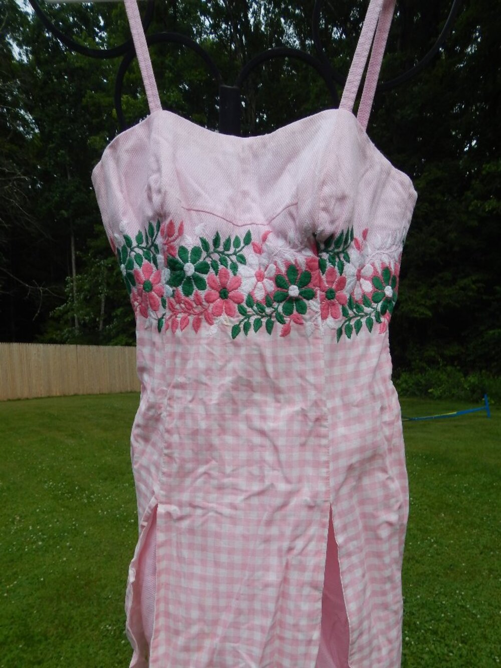 Vintage pink and white bathingsuit